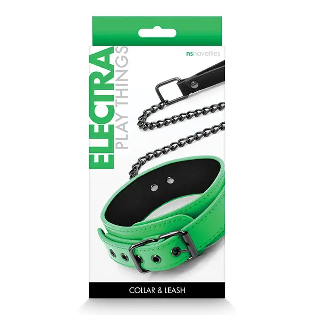 Electra Collar & Leash Green - Pink - Collar