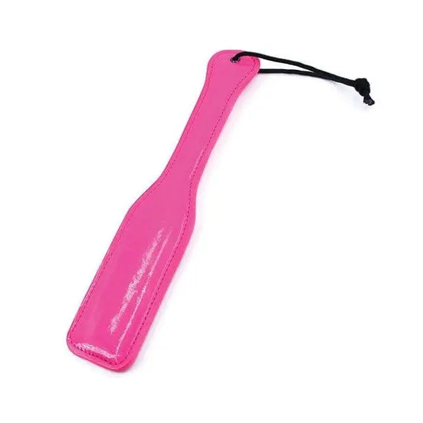 Electra Play Things Paddle: Pink leather paddle with black cord handle for playful adventures