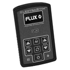 Close-up of ElectraStim Flux EM180 remote control for adjusting electro stimulator intensity levels