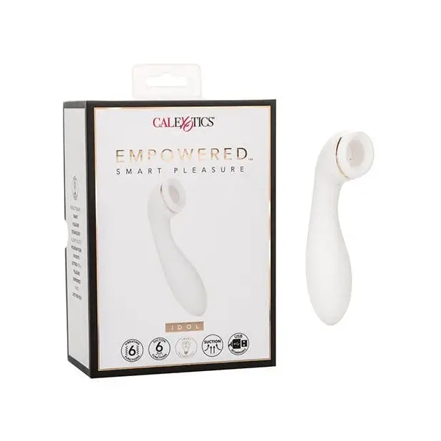 CalExotics Stimulators Empowered Smart Pleasure Idol - White at the Haus of Shag