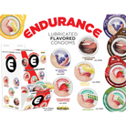 Endurance Flavored Condoms Asst Flavors 144 Pcs Wall Mount - Condoms