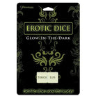 Erotic Dice - Glow In The Dark: Flip to reveal fun with these ornate, glow-in-the-dark dice!