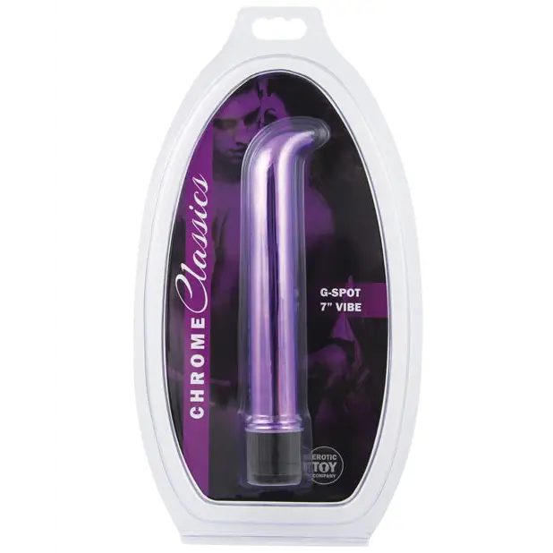 ’Erotic Toy Company Chrome Classics 7’’’ G Spot Vibe’ - Vibrators