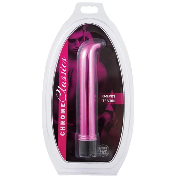 ’Erotic Toy Company Chrome Classics 7’’’ G Spot Vibe’ - Vibrators