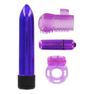 Trinity Vibes Vibrator Kit Purple Euphoria Couples Vibrator Kit at the Haus of Shag