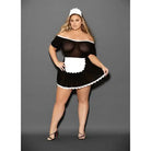 Escante Costumes Queen size Euphoria Private Maid Black/white at the Haus of Shag