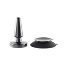 Evolved Beginner Vibrating Metal Plug with Metallic Tamper and Rubber Base for Espresso Machine