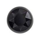 Sparkling black gem on Evolved Black Gem Anal Plug against a stark white background