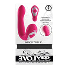 Evolved Stimulators Evolved Buck Wild Come Hither Dual End Massager - Pink at the Haus of Shag