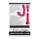 Evolved Stimulators Evolved Buck Wild Come Hither Dual End Massager - Pink at the Haus of Shag