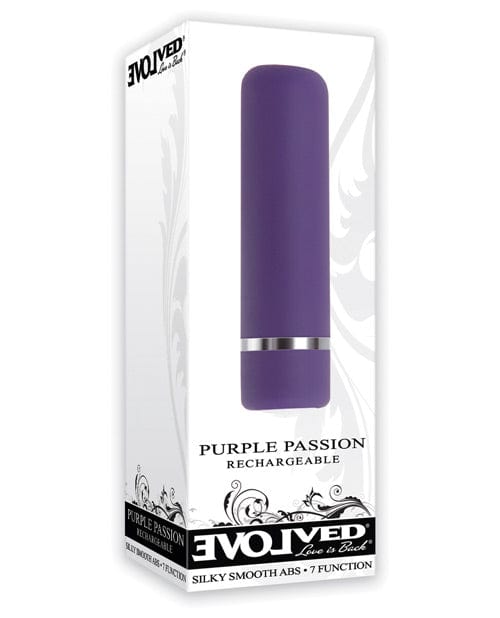 Evolved Bullet Purple Evolved Purple Passion Mini Bullet Vibrator at the Haus of Shag