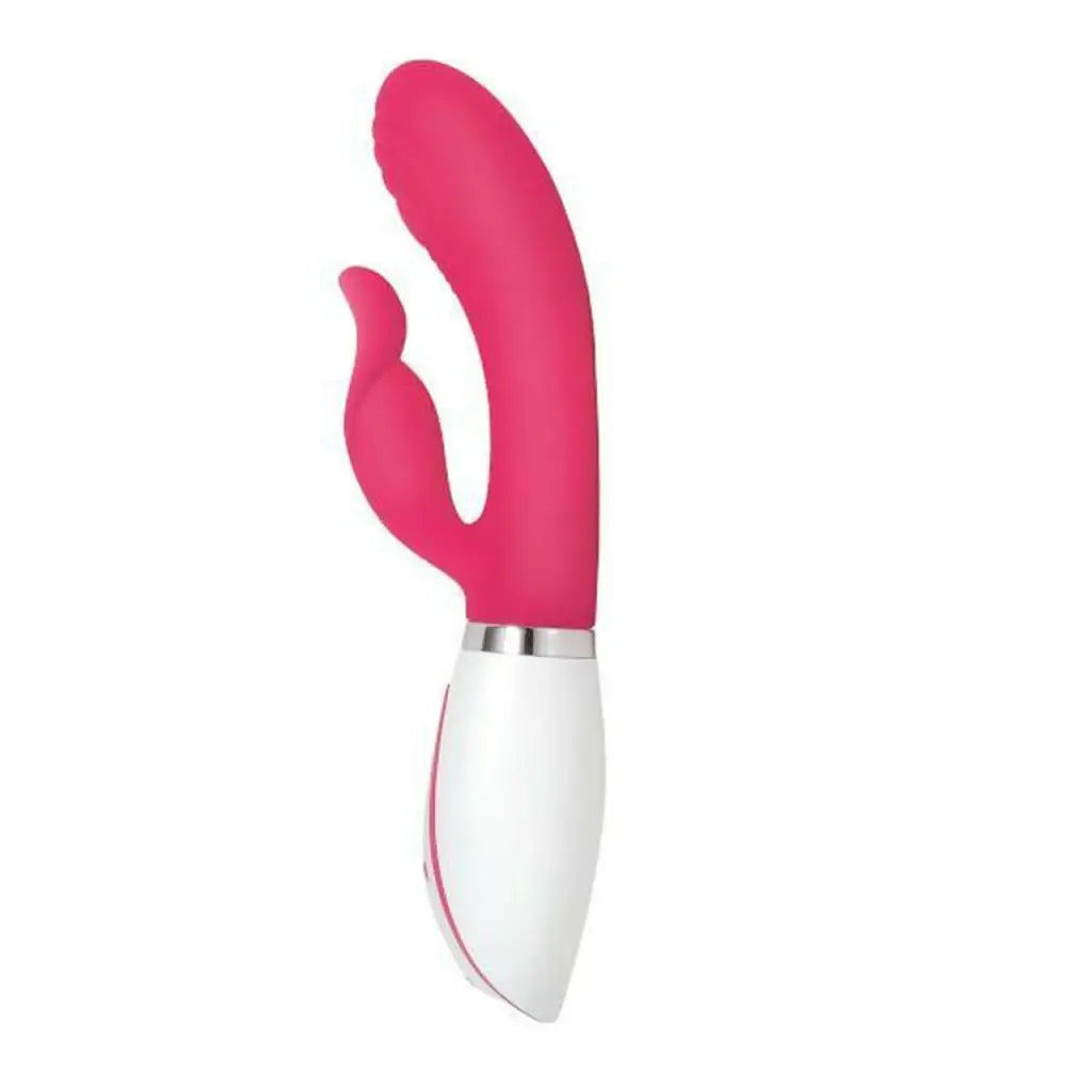 Evolved Disco Bunny Light Up Rabbit Vibrator – pink silicone vibrating device and rabbit vibrator