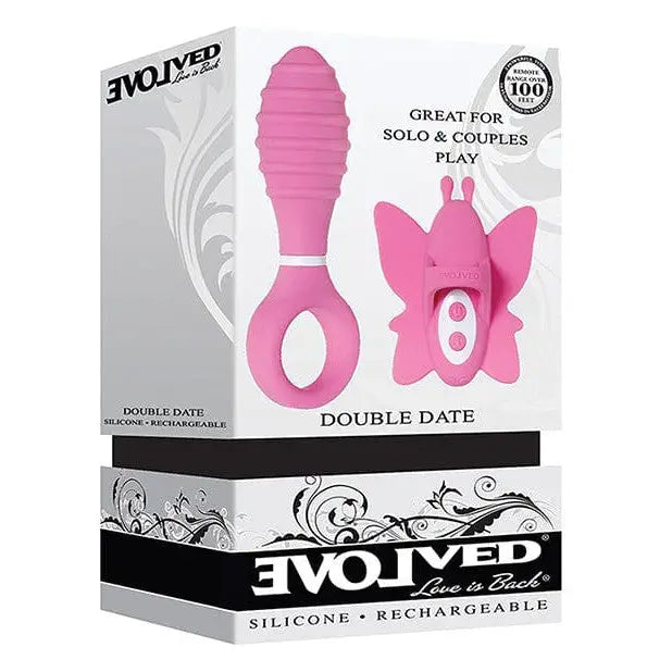 Evolved Double Date Butt Plug and Finger Vibe Kit featuring EVR double play silicone device