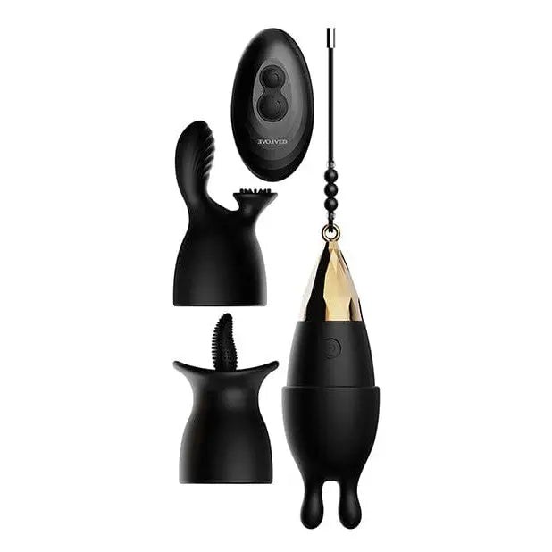 Evolved ’Egg-citement’ Remote Control Egg Vibrator Kit in black and gold