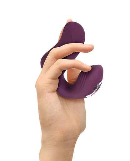 Evolved Finger Vibe Purple Evolved Helping Hand Dual Stimulator Finger Vibe at the Haus of Shag