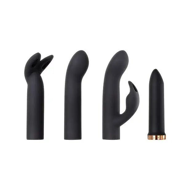 Evolved Four Play black silicon anal with gold fitting from Four Play Bullet Vibrator Kit