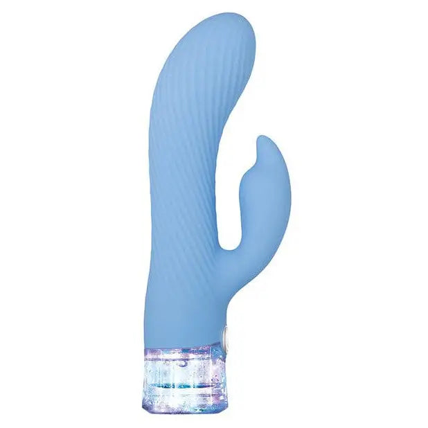 Evolved Glitteriffic Rabbit Vibrator with Blue Silicon Prostate feature and One Button Control