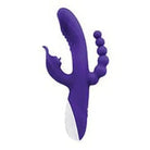 Evolved Lick Me Triple Stim Vibe, Purple Silicone Adult Pleasure Device with Protruding Features