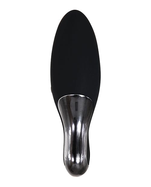 Evolved Lipstick Vibrator Black Evolved Teardrop Pocket Size Stimulator at the Haus of Shag