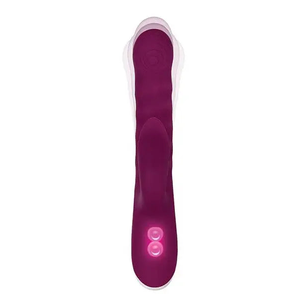 Evolved Lovely Lucy Purple Vibrator with Illuminated Buttons at the Base