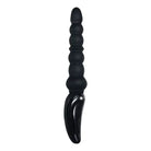 Evolved Magic Stick Beaded Vibrator: Realistic, Black Silicon Anal for Enhanced Pleasure