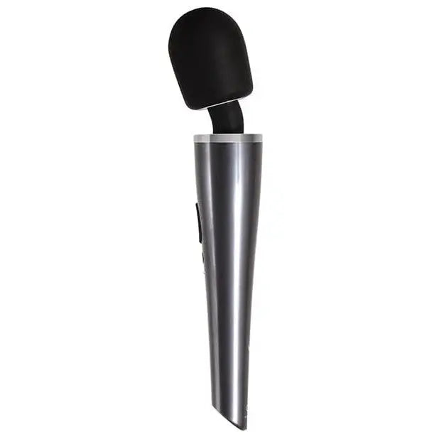 Evolved Mighty Metallic Wand - Microphone Displayed on a Sleek White Background