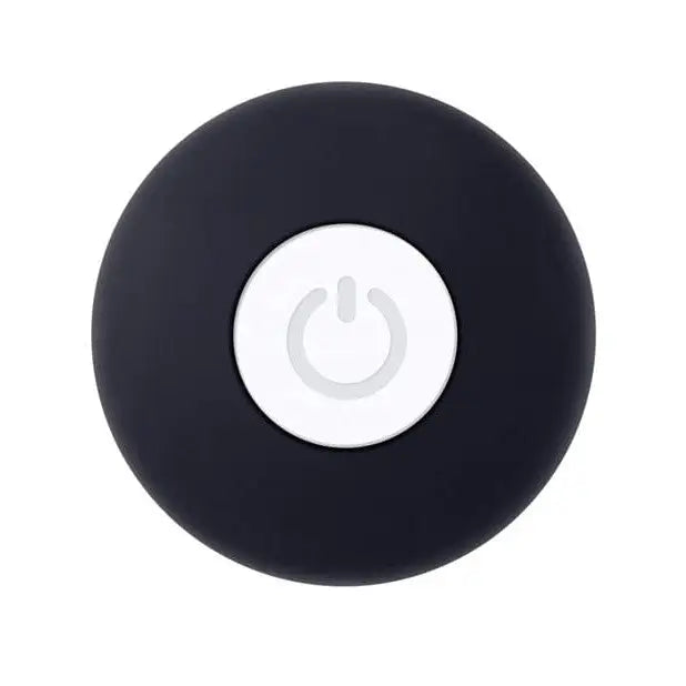 Evolved Mighty Mini Plug: Black ball with white button, ideal butt plug for beginners