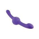 Evolved ’Our Gyro’ Dual Ended Gyrating Silicone Vibrator - Purple - Double Ended Vibrator