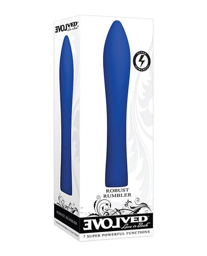 Evolved Plain Vibrator Blue Evolved Robust Rumbler Exta Powerful Classic Style Vibrator at the Haus of Shag