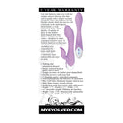 Evolved Pleasing Petal Vibe - Pink: Purple silicone vibrator with multifunctional curved design