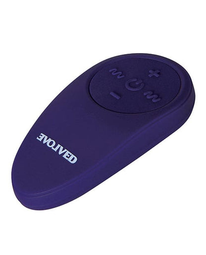 Evolved Powered Plug Purple Evolved Smooshy Tooshy Flexible Butt Plug with Wireless Remote at the Haus of Shag