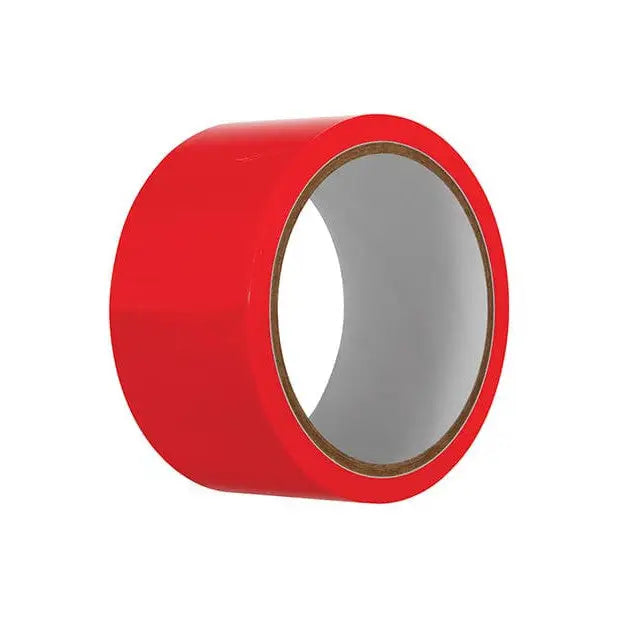 Evolved PVC Bondage Tape - Durable red tape on a white background for secure restraint