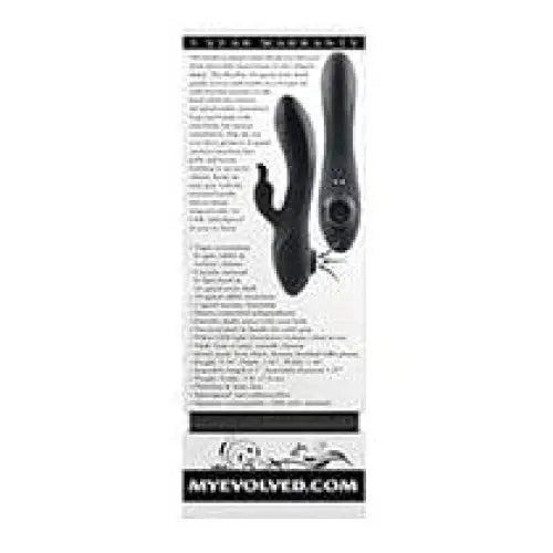 Evolved Rabbit Hole Triple Stimulation Vibrator - Black personal massagers with controls