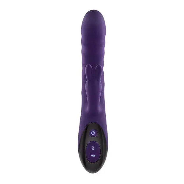 Evolved Rascally Rabbit Purple vibrator with control buttons on its base