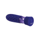 Evolved Raver Light Up Bullet - Purple vibrator with textured surface and smooth cap