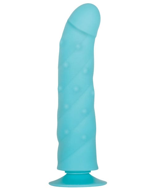Evolved Realistic Dildo Blue Evolved Love Large Dual Feel 9.5" Dildo with Suction Cup Base at the Haus of Shag