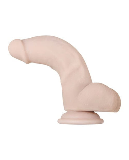 Evolved Realistic Dildo Vanilla Evolved Real Supple Poseable 7" TPE Rubber Dildo with Suction Cup Base at the Haus of Shag