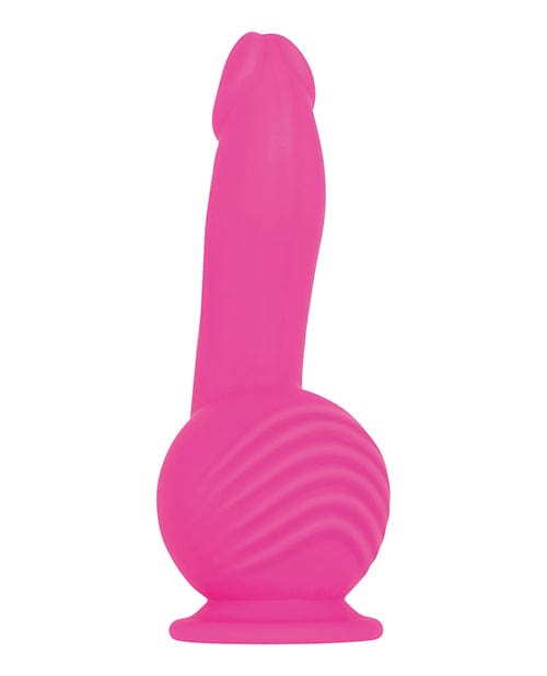 Evolved Realistic Vibrator Pink Evolved Ballistic Vibrator with Suction Cup Base and Wireless Remote at the Haus of Shag