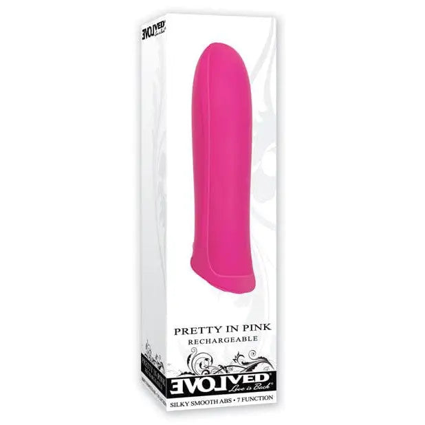 Pretty pink gel in Evolved Rechargeable Waterproof Bullet, perfect for pleasure seekers