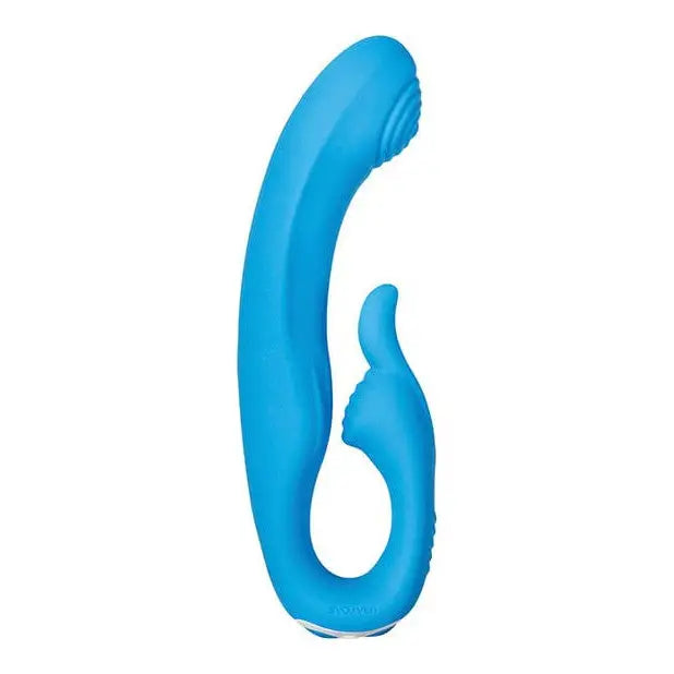 Evolved Sea Breeze Bunny Flexible Rabbit Vibrator - Blue Silicone Toy