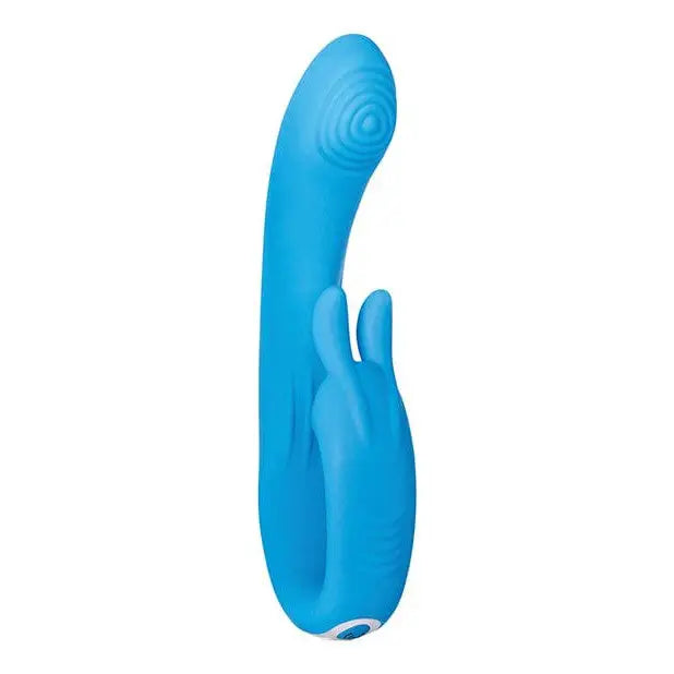 Evolved Sea Breeze Bunny Flexible Rabbit Vibrator - Blue Silicone Vibrating Device