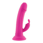 Evolved Somebunny To Love Vibrating Rabbit - Pink silicone pleasure device with curved protrusion