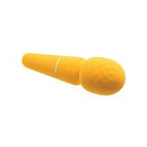 Evolved Sunshine Flexible Wand Vibrator - Yellow silicone sex toy with rounded tip