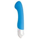 Evolved Tempest G-Spot Vibrator in blue and white with flat end and white tip