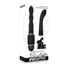 Evolved Thrust & Go Travel Size Sex Machine – black and purple vibrating device with handle