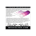 Evolved Tight & Delight 5 Piece Weighted Kegel Ball Set in white and pink colors