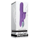 Evolved Tilt O Whirl Rabbit Vibrator with Purple Silicone and Spinning Clitoral Stimulator