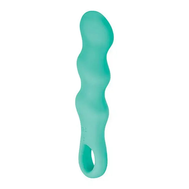 Evolved Triple Teaser Vibrator with Three Motors in aqua silicone for pleasure versatility