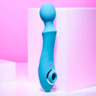 Evolved ’Wanderful Sucker’ Rechargeable Wand with Suction - Blue - Wand