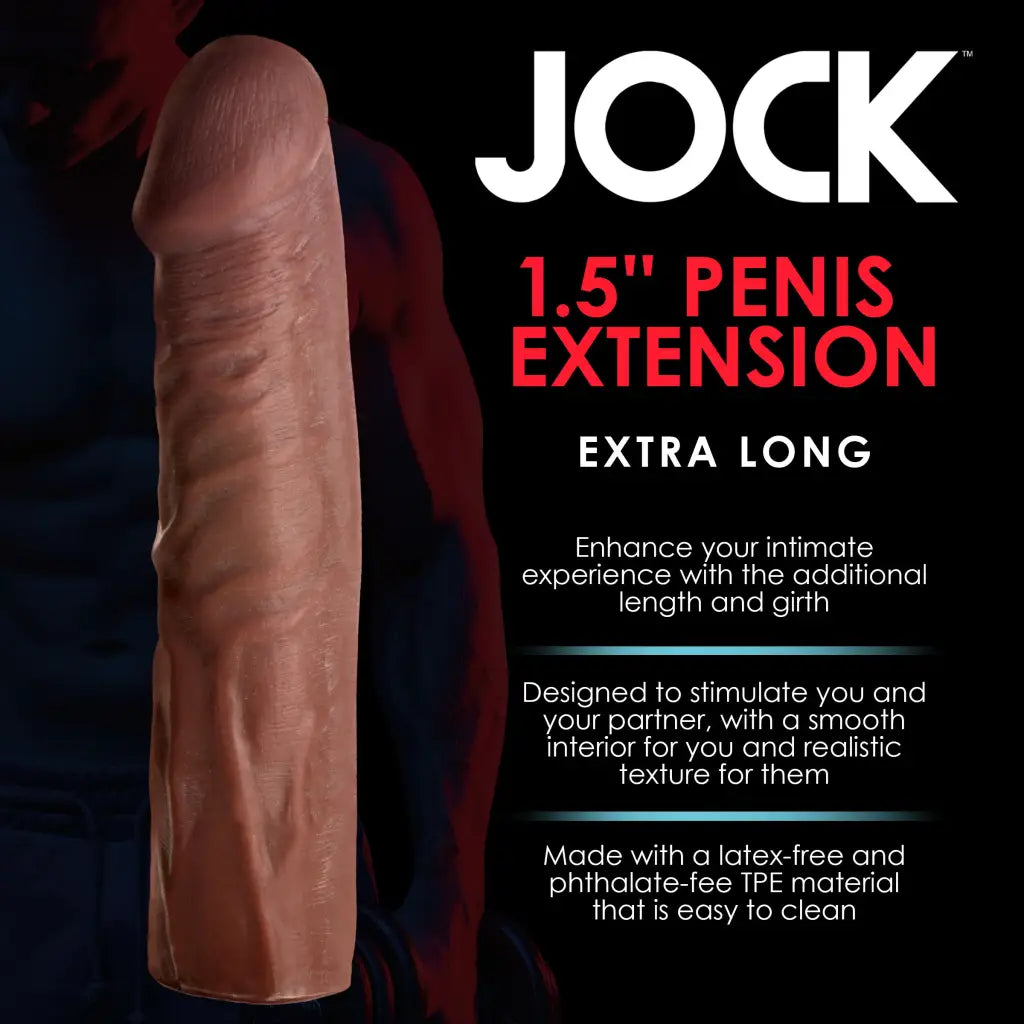 Extra Long 1.5 Inch Penis Extension - Cock Extender